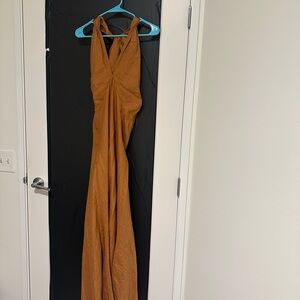 DISSH Brown linen Maxi Dress